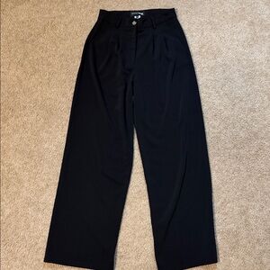 Fashion Nova Black Wide Leg Flare Jeans